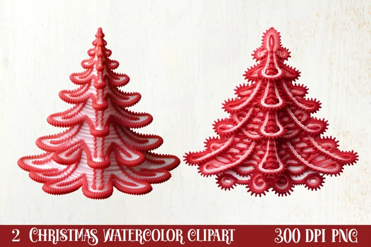 Christmas Knitting Clipart Sublimation, Christmas Clipart