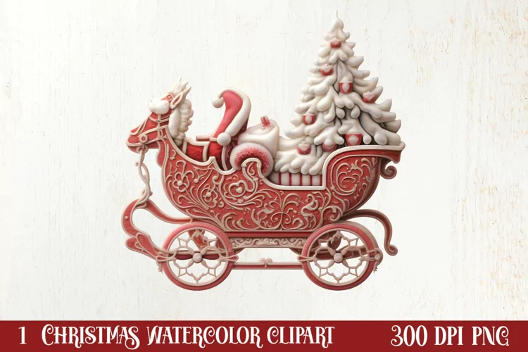 Christmas Knitting Clipart Sublimation, Christmas Clipart