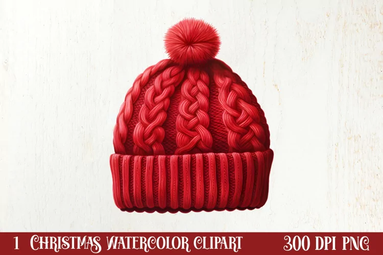 Christmas Knitting Clipart Sublimation, Christmas Clipart