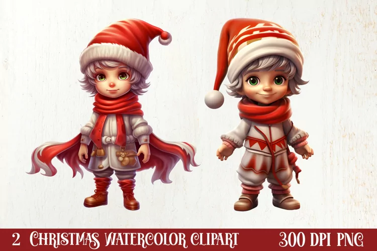 Christmas Knitting Clipart Sublimation, Christmas Clipart