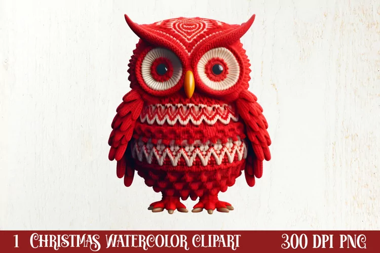 Christmas Knitting Clipart Sublimation, Christmas Clipart