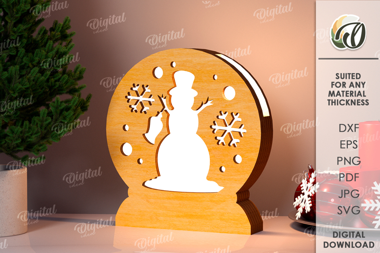 Snowman Shadow Box Svg Image 13