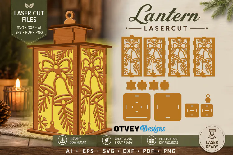 Christmas Lantern Lasercut