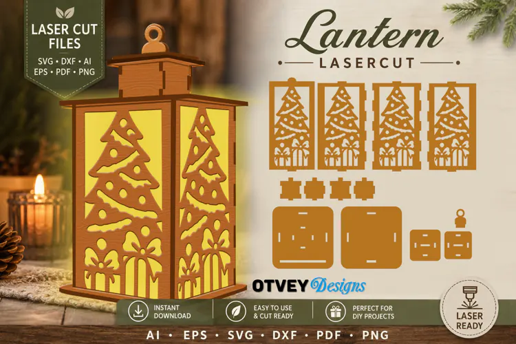 Christmas Lantern Lasercut