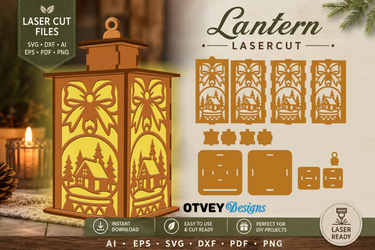 Christmas Lantern Lasercut