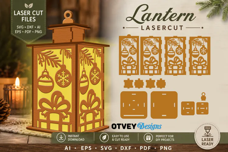 Christmas Lantern Lasercut