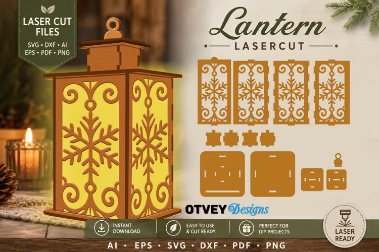 Christmas Lantern Lasercut