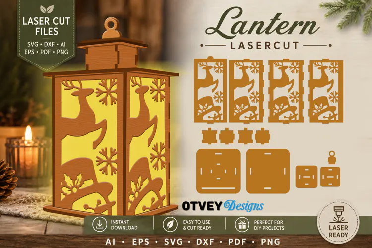 Christmas Lantern Lasercut