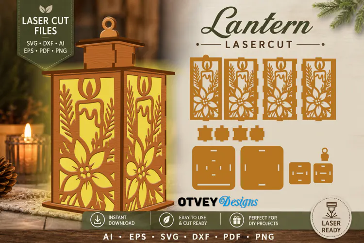 Christmas Lantern Lasercut