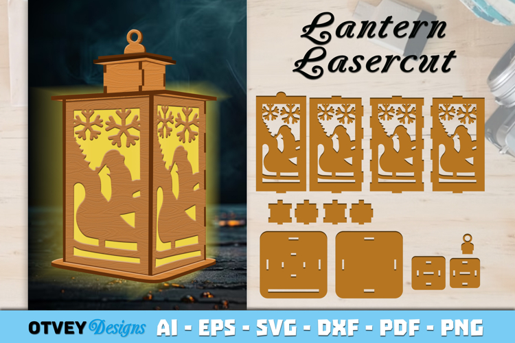 Christmas Lantern Lasercut File