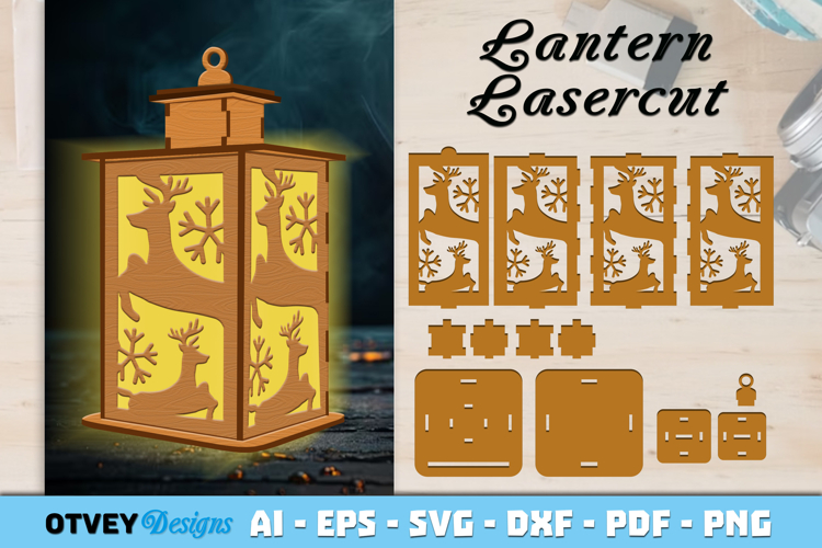 Christmas Lantern Lasercut File