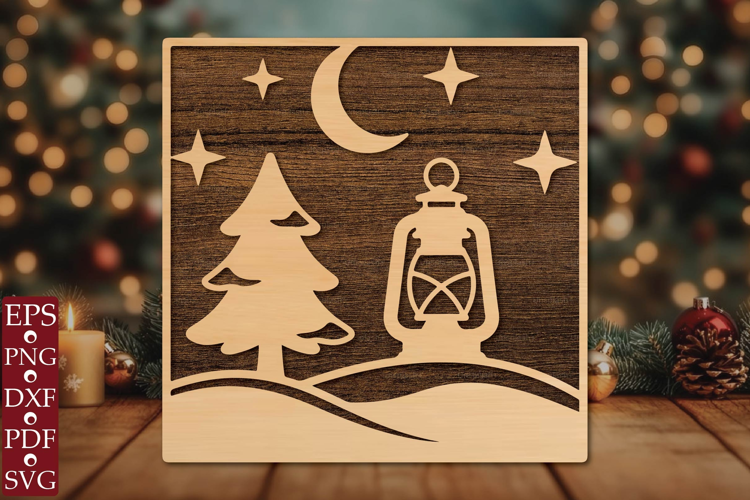 Christmas Lantern SVG Laser Cut