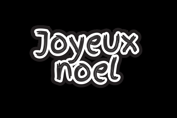 Christmas lettering typography quote art concept example image 1