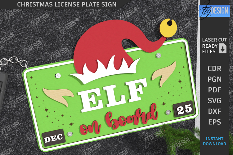 Christmas Plate Laser Cut| North Pole Sign SVG|Xmas Express