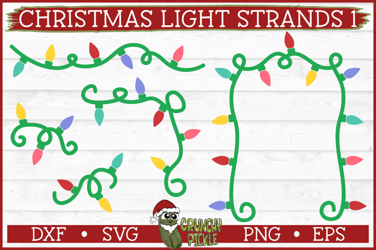 Christmas Light Strands 1 SVG File