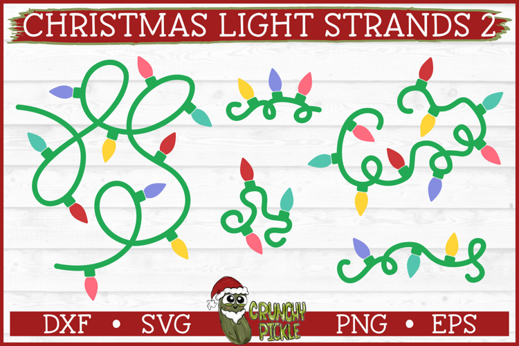 Christmas Light Strands 2 SVG File