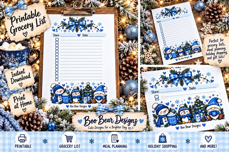 Winter Wonderland Shopping list example image 1