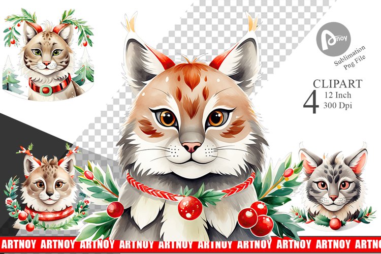 Christmas Watercolor Png Image 3
