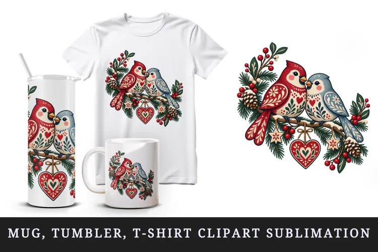 Christmas tumbler, mug wrap, clipart sublimation design