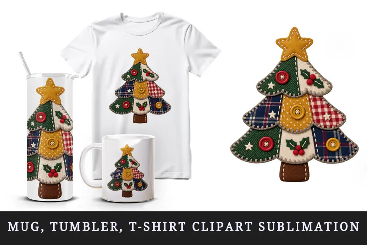Christmas tumbler, mug wrap, clipart sublimation design