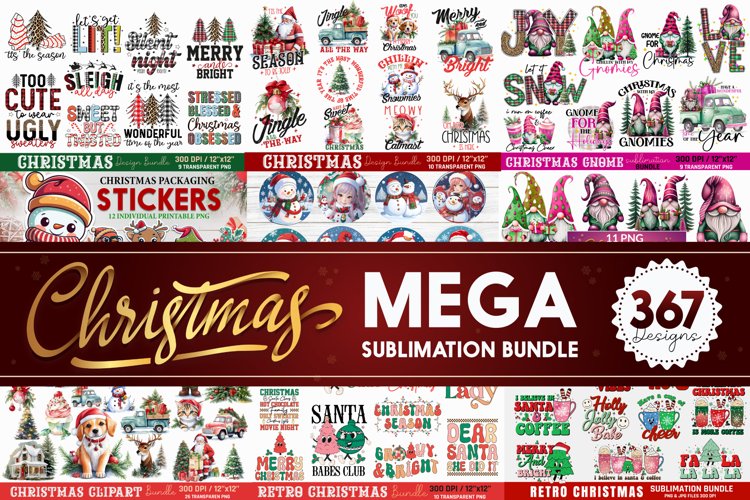 Christmas Sublimation Bundle | Christmas Mega Bundle example image 1