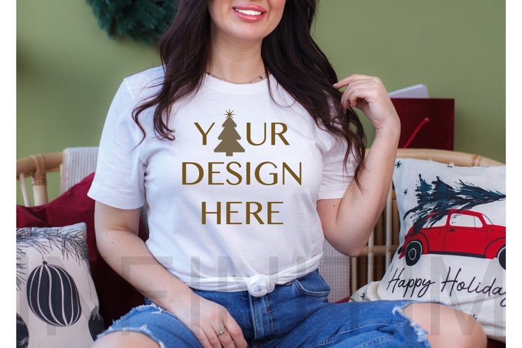 White Tshirt Mockup Image 8
