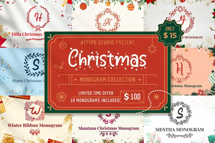 Christmas Monogram Bundle