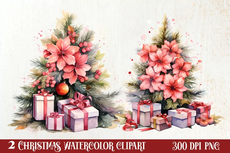 Christmas Mouse in Santa Hats Clipart Sublimation