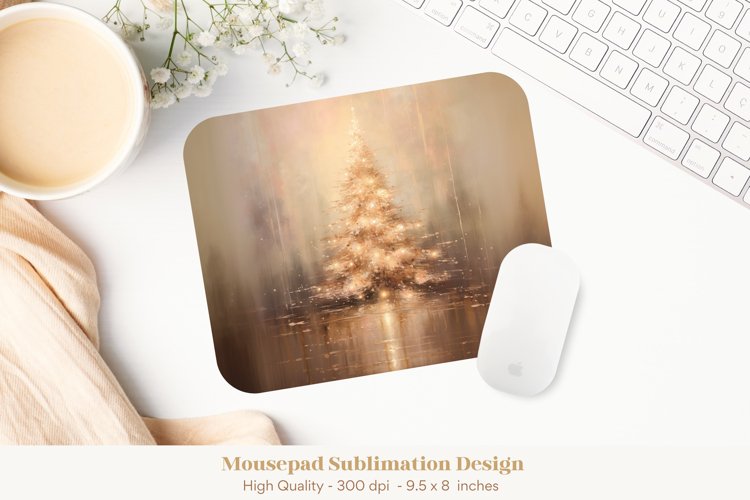 Christmas Mouse Pad Png | Festive Mousepad Sublimation Png