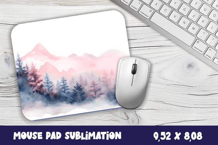 Christmas Mouse Pad | Winter forest Design