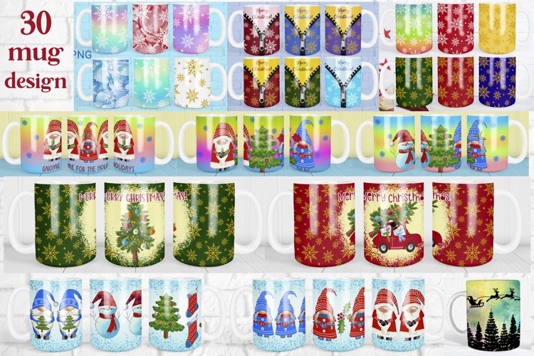 Christmas mug sublimation | Christmas mug bundle example image 1