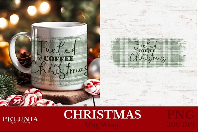 Christmas Mug Warp Sublimation Design | Christmas Mug