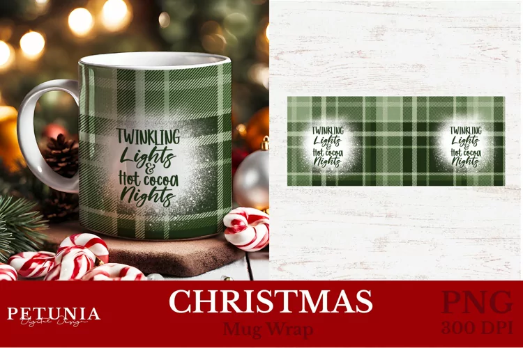 Christmas Mug Warp Sublimation Design | Christmas Mug
