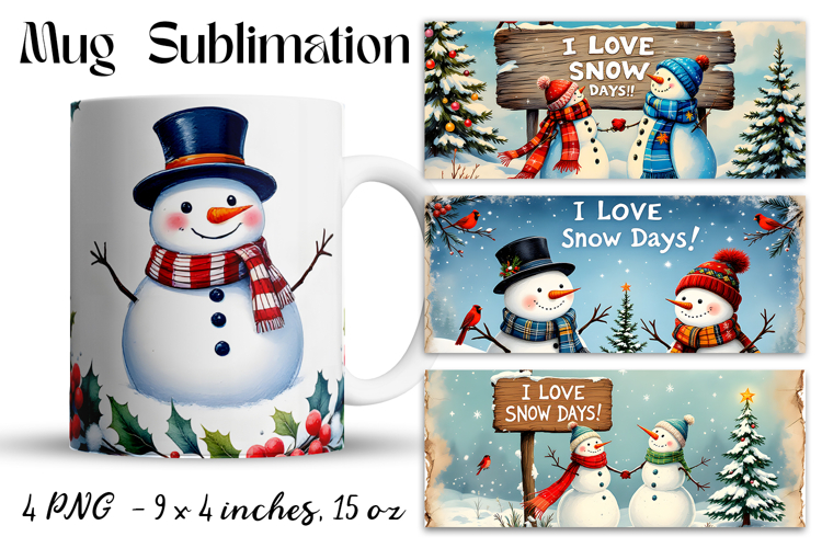 Christmas mug cup wrap sublimation printable designs