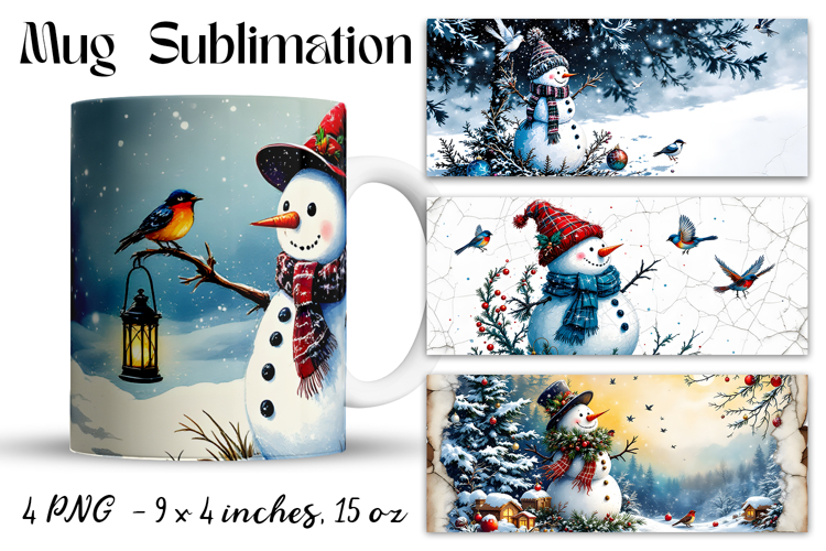 Christmas mug cup wrap sublimation printable designs