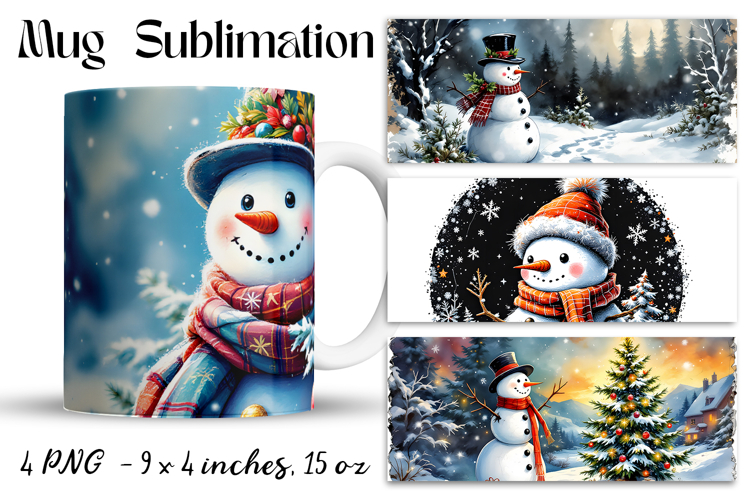 Christmas mug cup wrap sublimation printable designs