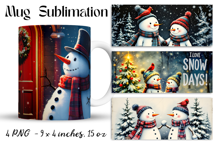 Christmas mug cup wrap sublimation printable designs