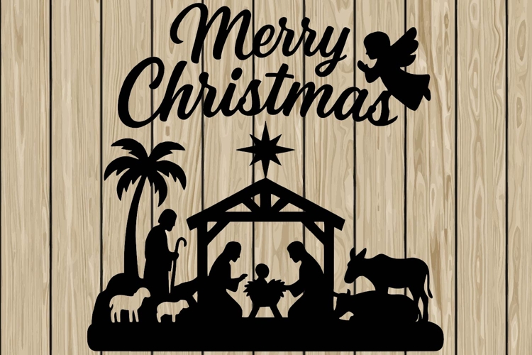 Nativity Scene Silhouettes Image 14