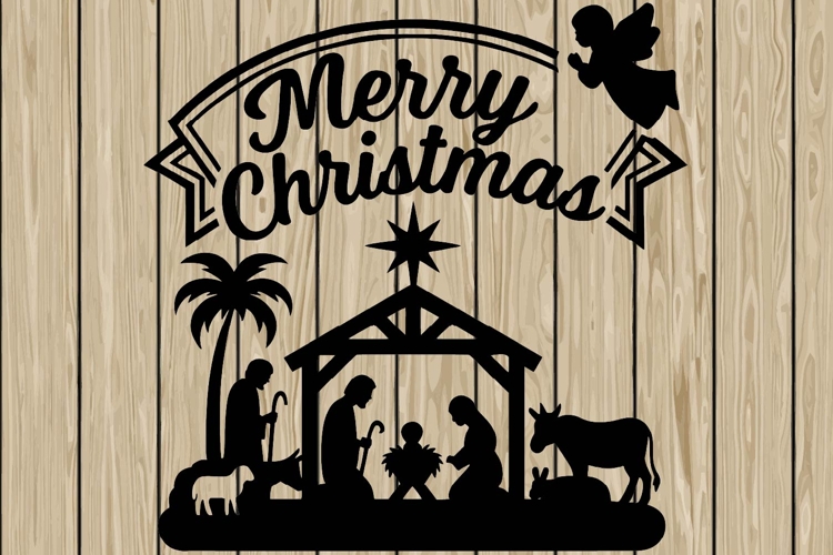 Nativity Scene Silhouettes Image 12