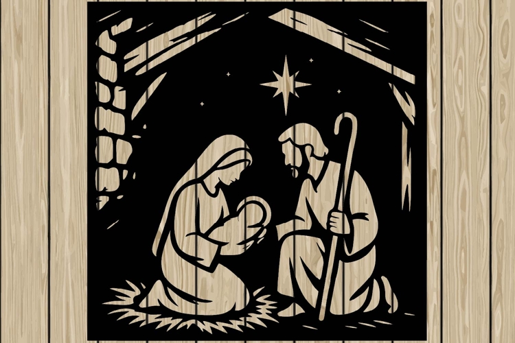 Nativity Scene Silhouettes Image 4