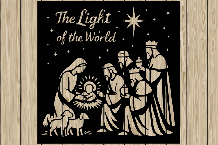 Nativity Scene Silhouettes Image 3