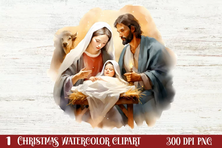 Christmas Nativity Sets Clipart Sublimation, Christmas PNG