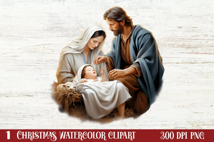 Christmas Nativity Sets Clipart Sublimation, Christmas PNG