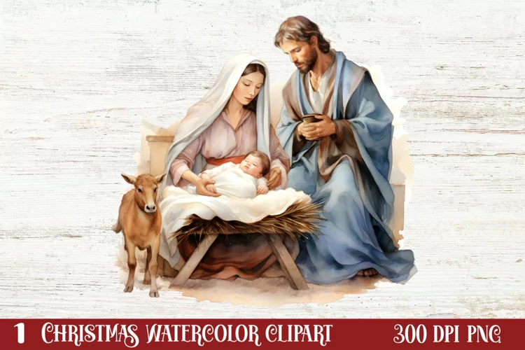 Christmas Nativity Sets Clipart Sublimation, Christmas PNG