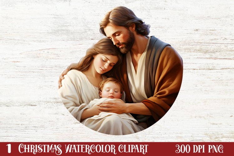 Christmas Nativity Sets Clipart Sublimation, Christmas PNG example image 1