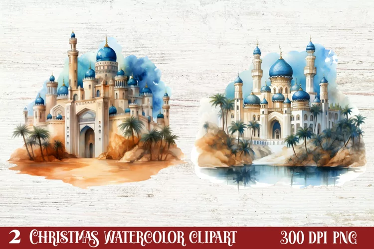 Christmas Nativity Watercolor Clipart, Christmas PNG
