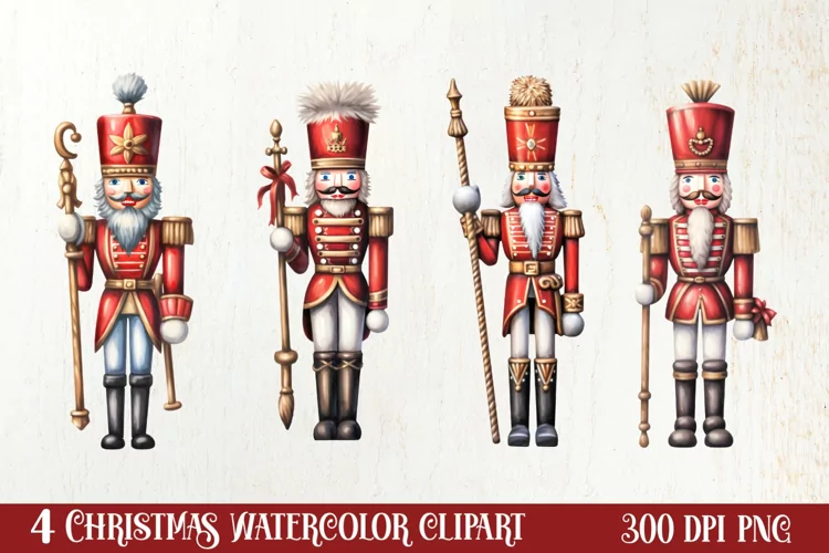Christmas Nutcracker Sublimation Clipart, Christmas PNG