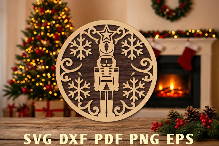 Christmas Nutcracker Laser Cut SVG