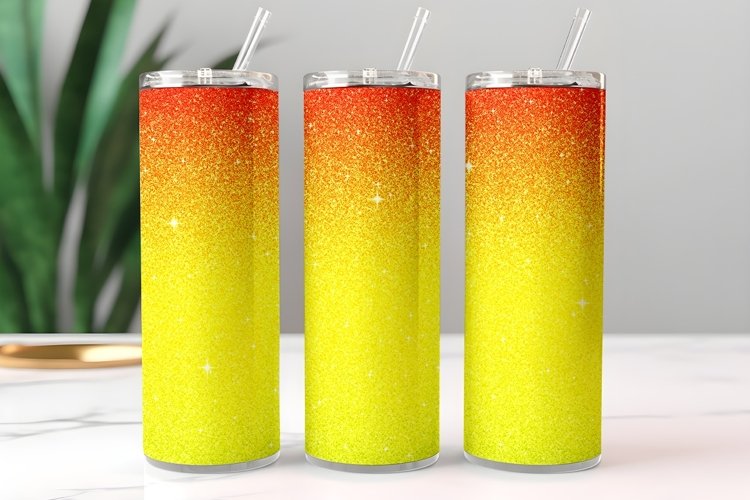 Christmas Ombre Glitter Tumbler Design PNG 16