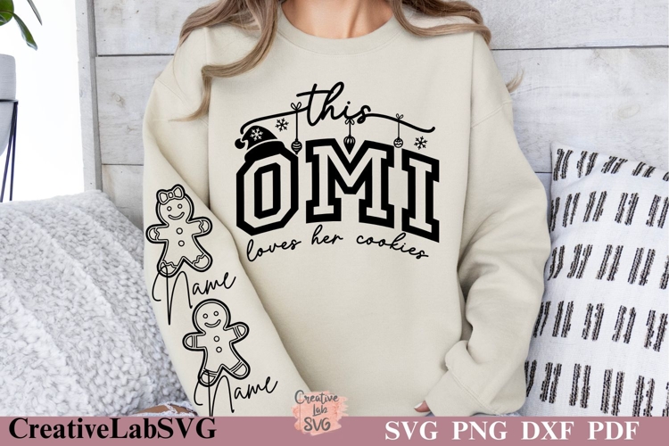 This Omi Loves Her Cookies SVG, Christmas Omi, Grandma SVG
